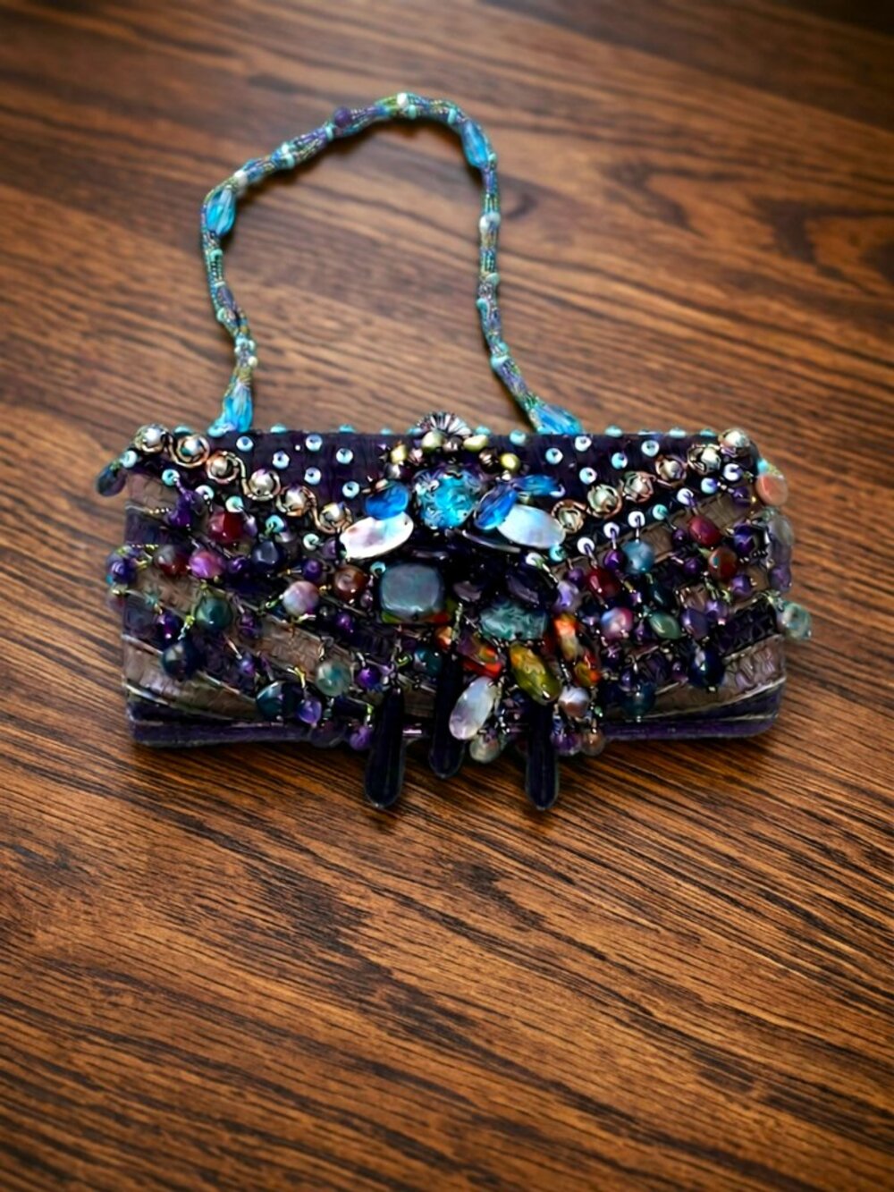 Mary Frances Multicolored Evening Purse